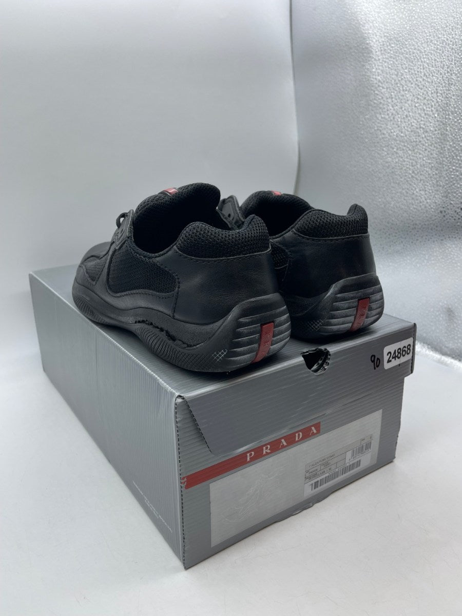 Prada America's Cup Black Nappa Leather 6 (Moderately Worn Pre-Owned)PradaBlack - Image 4