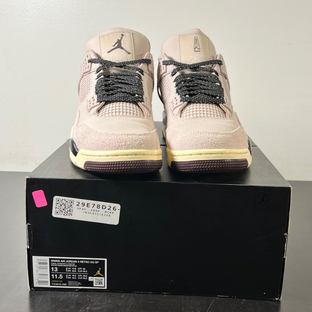 Jordan 4 Retro OG SP A Ma Maniére While You Were Sleeping (Women's) 13W (Lightly Worn Pre-Owned)JordanFossil Stone/Metallic Pewter/Burgundy Crush - Image 2