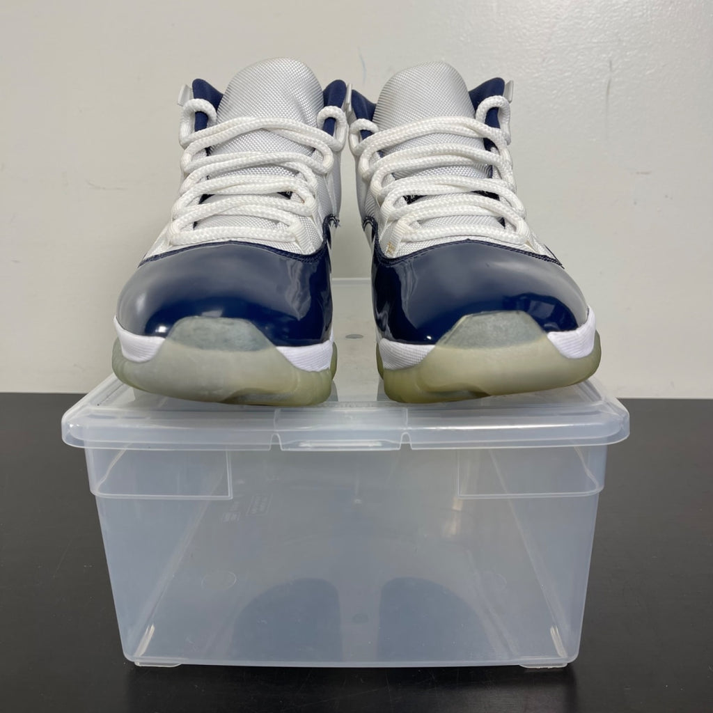 Jordan 11 Retro UNC Win Like 82 10.5 (Moderately Worn Pre-Owned)JordanWhite/University Blue-Midnight Navy - Image 2