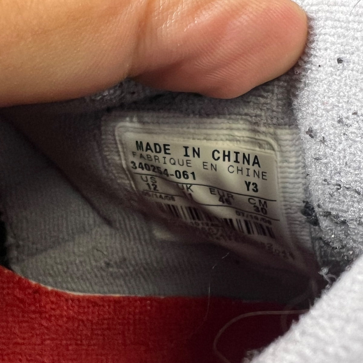 Jordan 3 Retro Black Cement CDP (2008) 12 (Moderately Worn Pre-Owned)JordanBlack/Cement Grey - Image 7