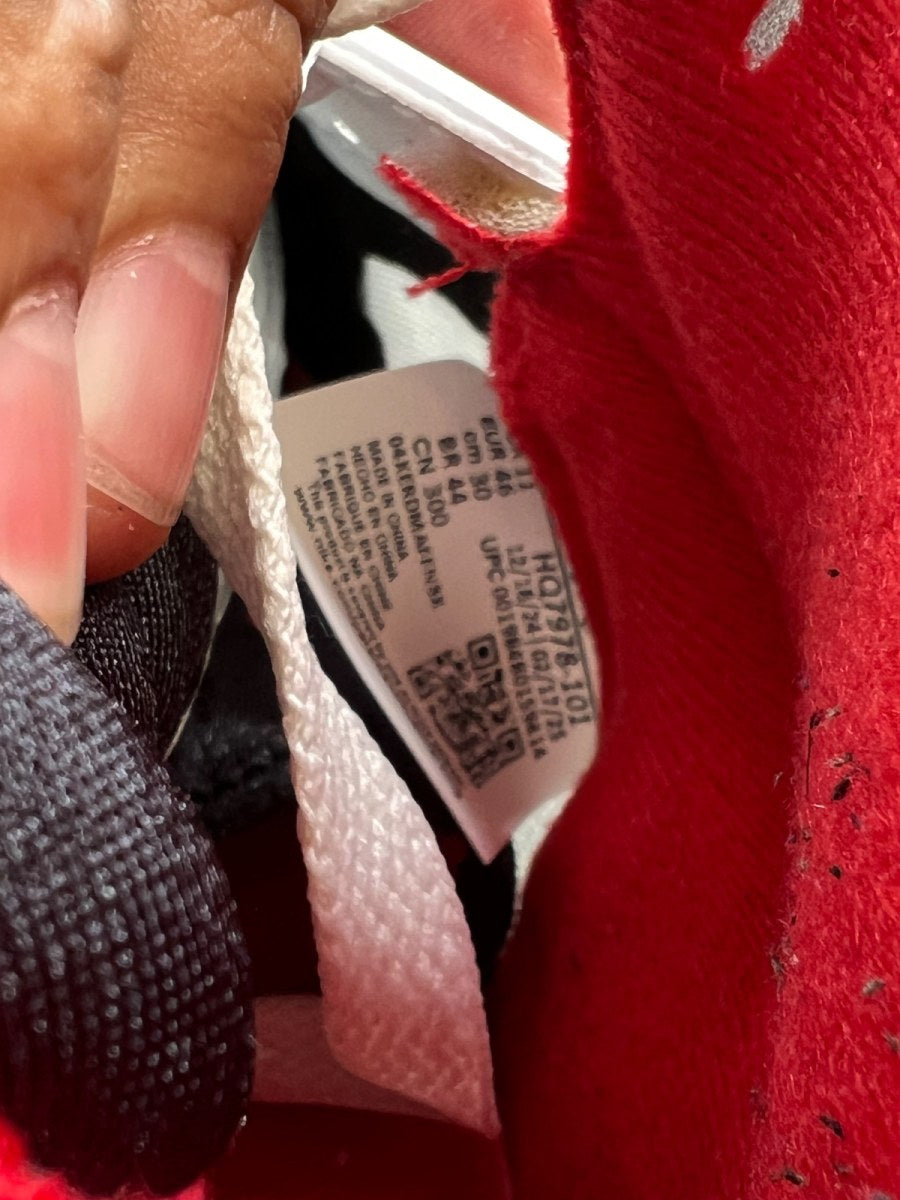 Jordan 5 Retro Fire Red Black Tongue (2025) 12 (Lightly Worn Pre-Owned)JordanWhite/Fire Red/Black - Image 7