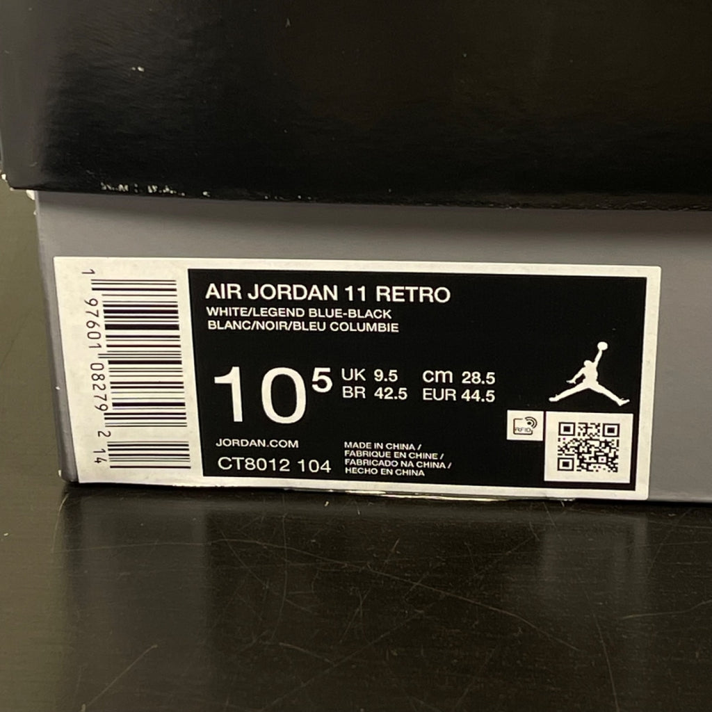 Jordan 11 Retro Legend Blue (2024) 10.5 (Moderately Worn Pre-Owned)JordanWhite/Legend Blue/Black - Image 7