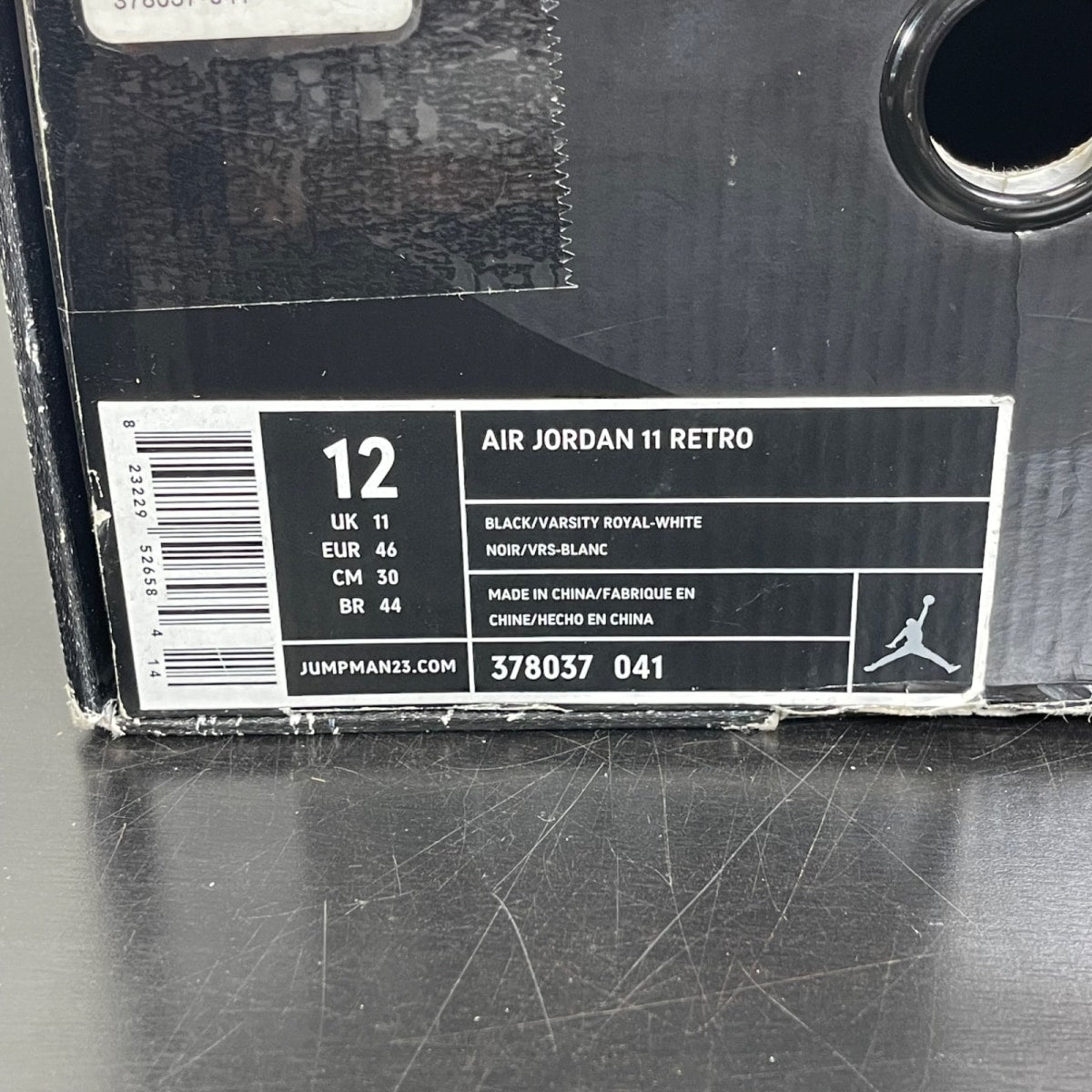 Jordan 11 Retro Space Jam (2009) 12 (Moderately Worn Pre-Owned)JordanBlack/Varsity Royal-White - Image 7
