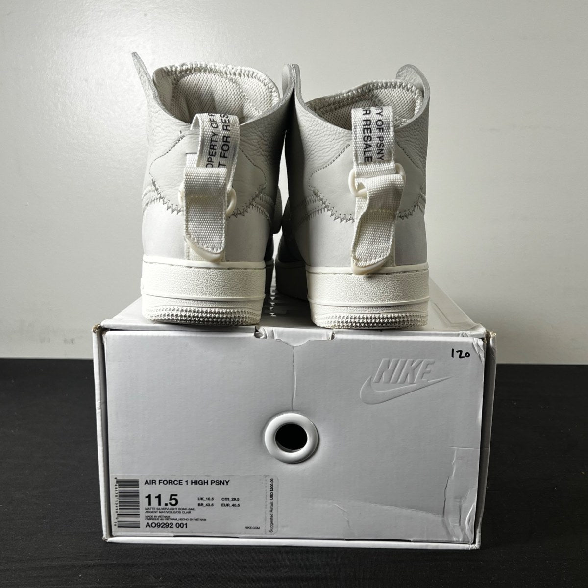 Nike Air Force 1 High PSNY Grey (Size 11.5) - Image 5