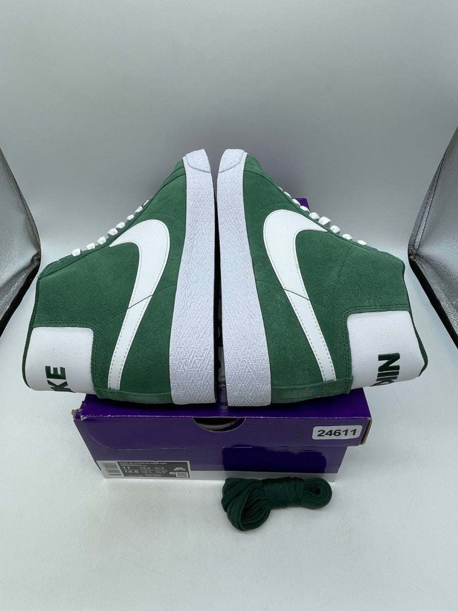 Nike SB Zoom Blazer Mid Fir White 11 (Moderately Worn Pre-Owned)NikeFir/Fir/White/White - Image 6