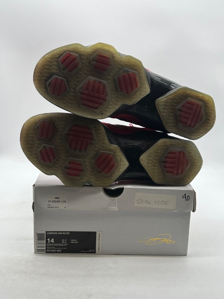 Nike LeBron 13 Elite University Red 14 (Moderately Worn Pre-Owned) - Image 8