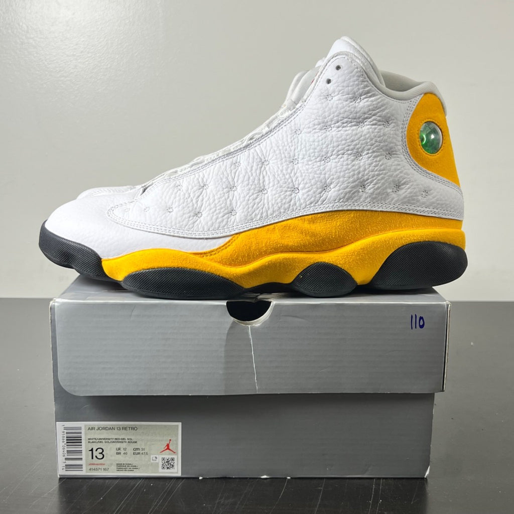 Jordan 13 Retro Del Sol 13 (Moderately Worn Pre-Owned)JordanWhite/University Red/Del Sol/Black - Image 3