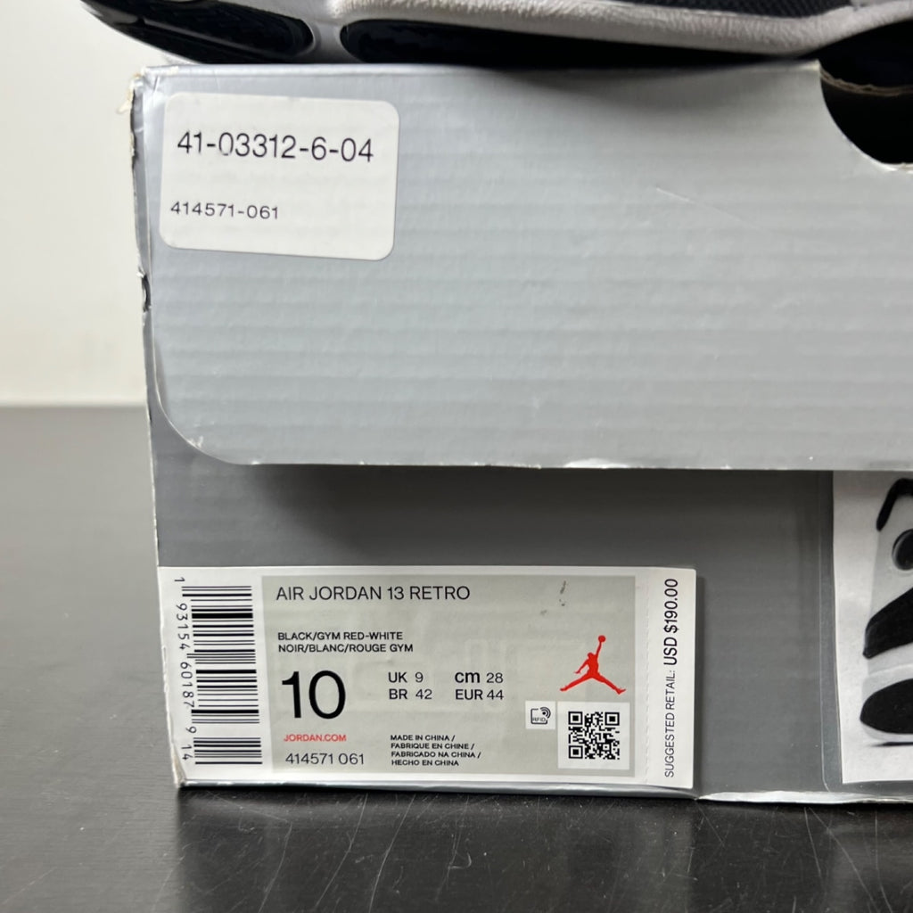 Jordan 13 Retro Reverse He Got Game 10 (Lightly Worn Pre-Owned)JordanBlack/Gym Red-White - Image 4