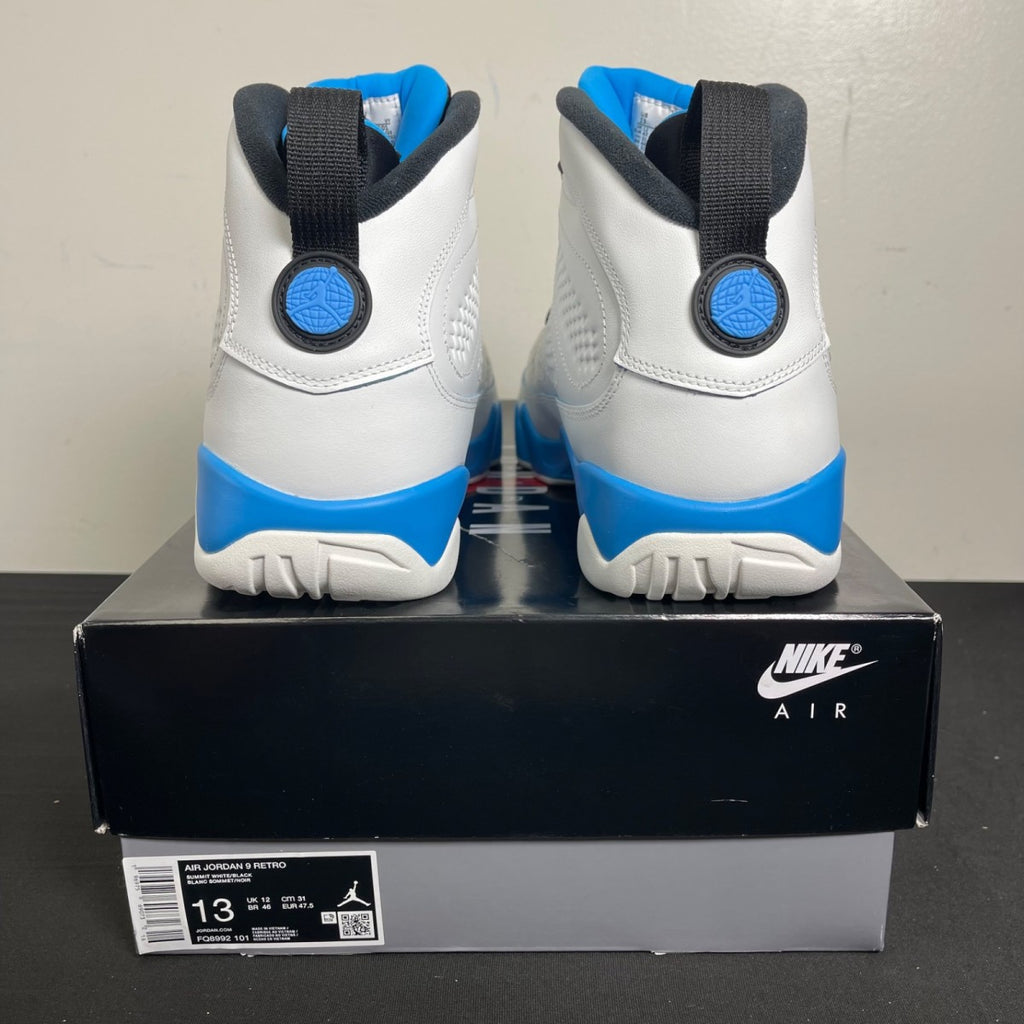 Jordan 9 Retro Powder Blue (2024) 13 (New Pre-Owned)JordanSummit White/Black/Dark Powder Blue - Image 4