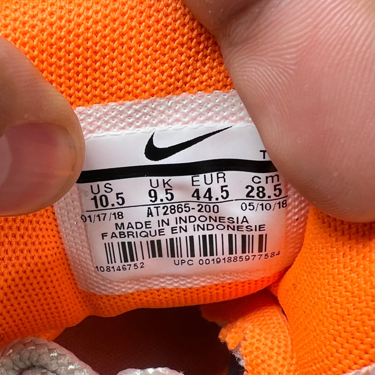 Nike Air Max 95 OG Neutral Olive Total Orange 10.5 (Lightly Worn Pre-Owned)NikeString/Total Orange-Neutral Olive - Image 7