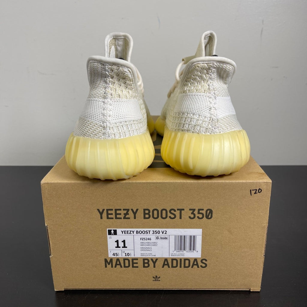 adidas Yeezy Boost 350 V2 Natural 11 (Moderately Worn Pre-Owned)adidasNatural/Natural/Natural - Image 4