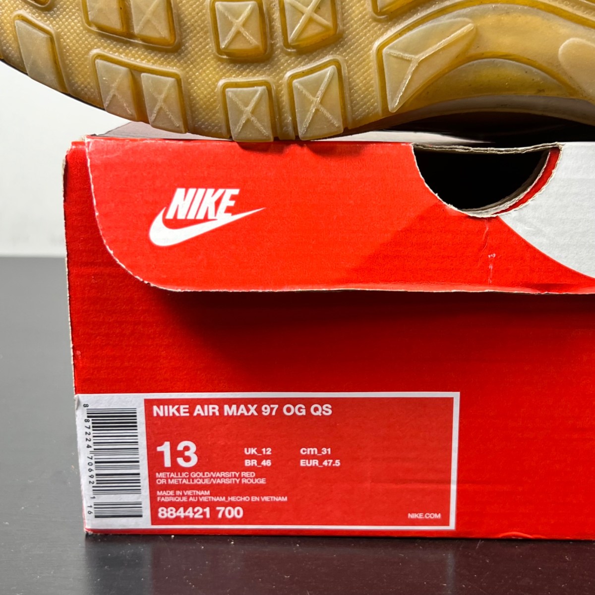 Nike Air Max 97 Metallic Gold (2017/2018) (Size 13) - Image 6
