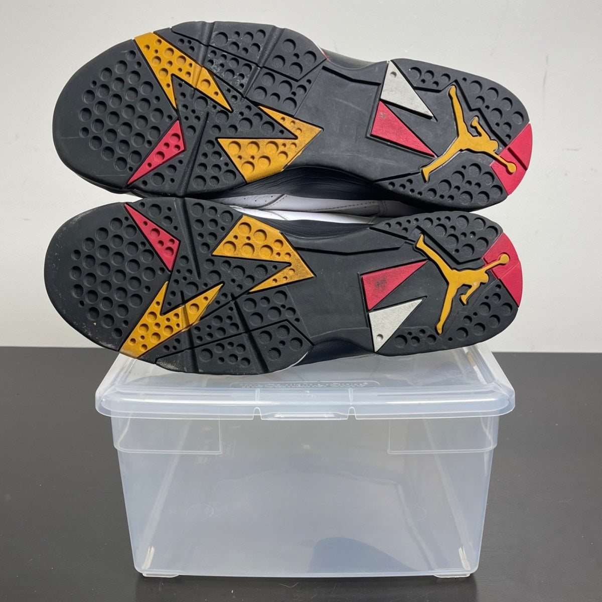 Jordan 7 Retro Cardinal (2022) 10.5 (Moderately Worn Pre-Owned)JordanWhite/Black/Cardinal Red/Chutney - Image 5