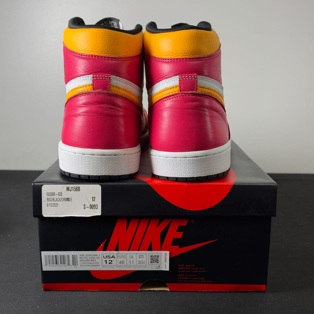 Jordan 1 Retro High OG Light Fusion Red (Size 12) - aux