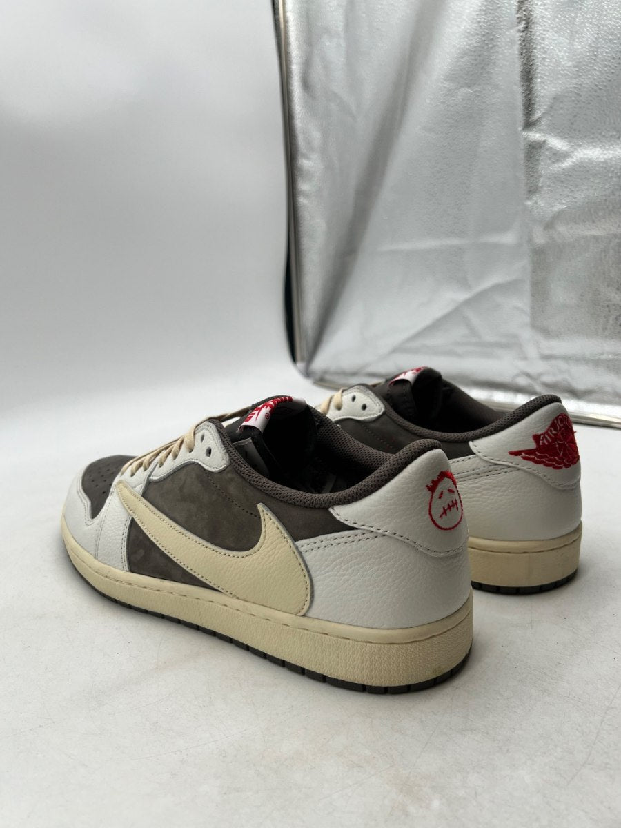 Jordan 1 Retro Low OG SP Travis Scott Reverse Mocha 13 (Lightly Worn Pre-Owned)JordanSail/University Red-Ridgerock - Image 4