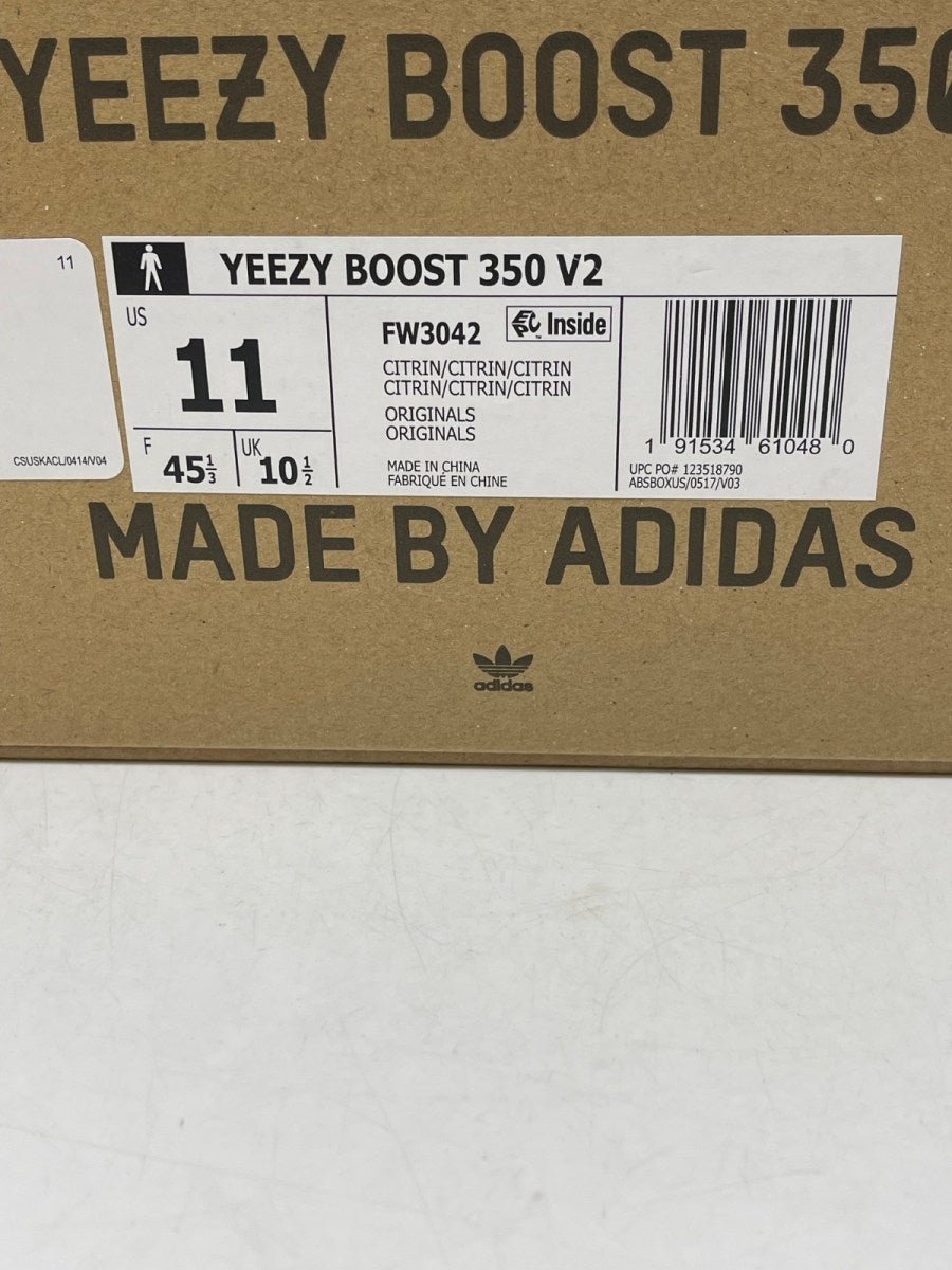 adidas Yeezy Boost 350 V2 Citrin (Non-Reflective) 11 (Moderately Worn Pre-Owned)adidasCitrin/Citrin/Citrin - Image 9