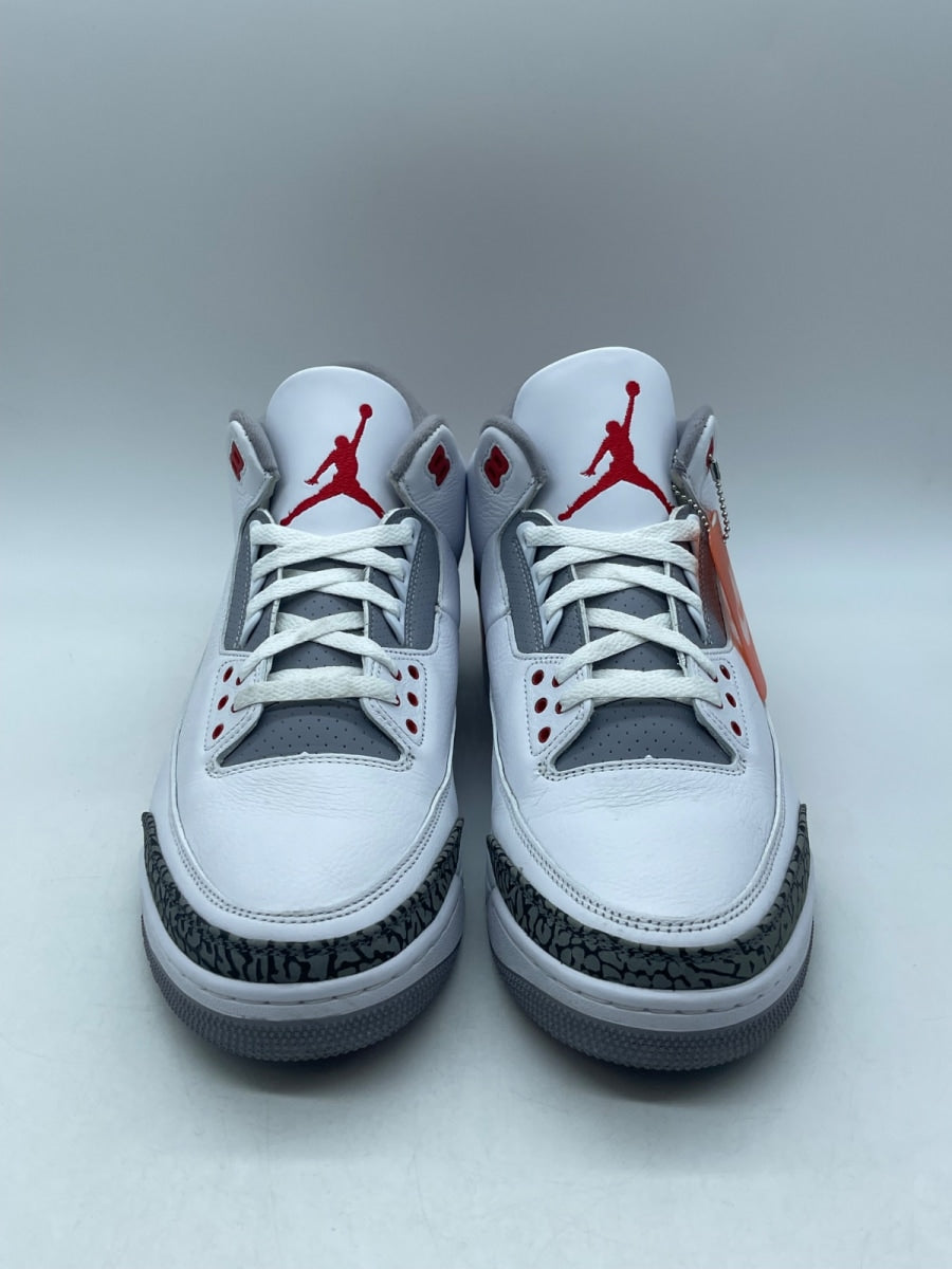 Jordan 3 Retro Fire Red (2022) 13 (Moderately Worn Pre-Owned)JordanWhite/Fire Red/Cement Grey/Black - Image 2