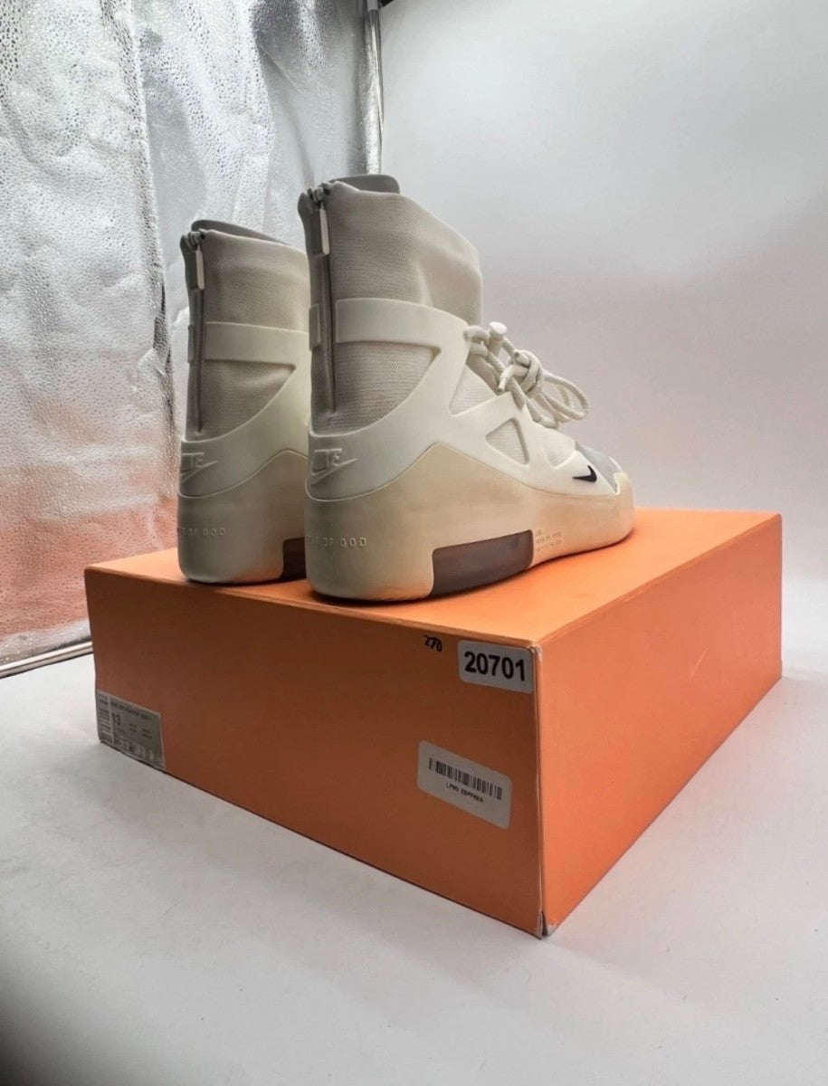 Nike Air Fear Of God 1 Sail Black 13 (Lightly Worn Pre-Owned)NikeSail/Black - Image 4