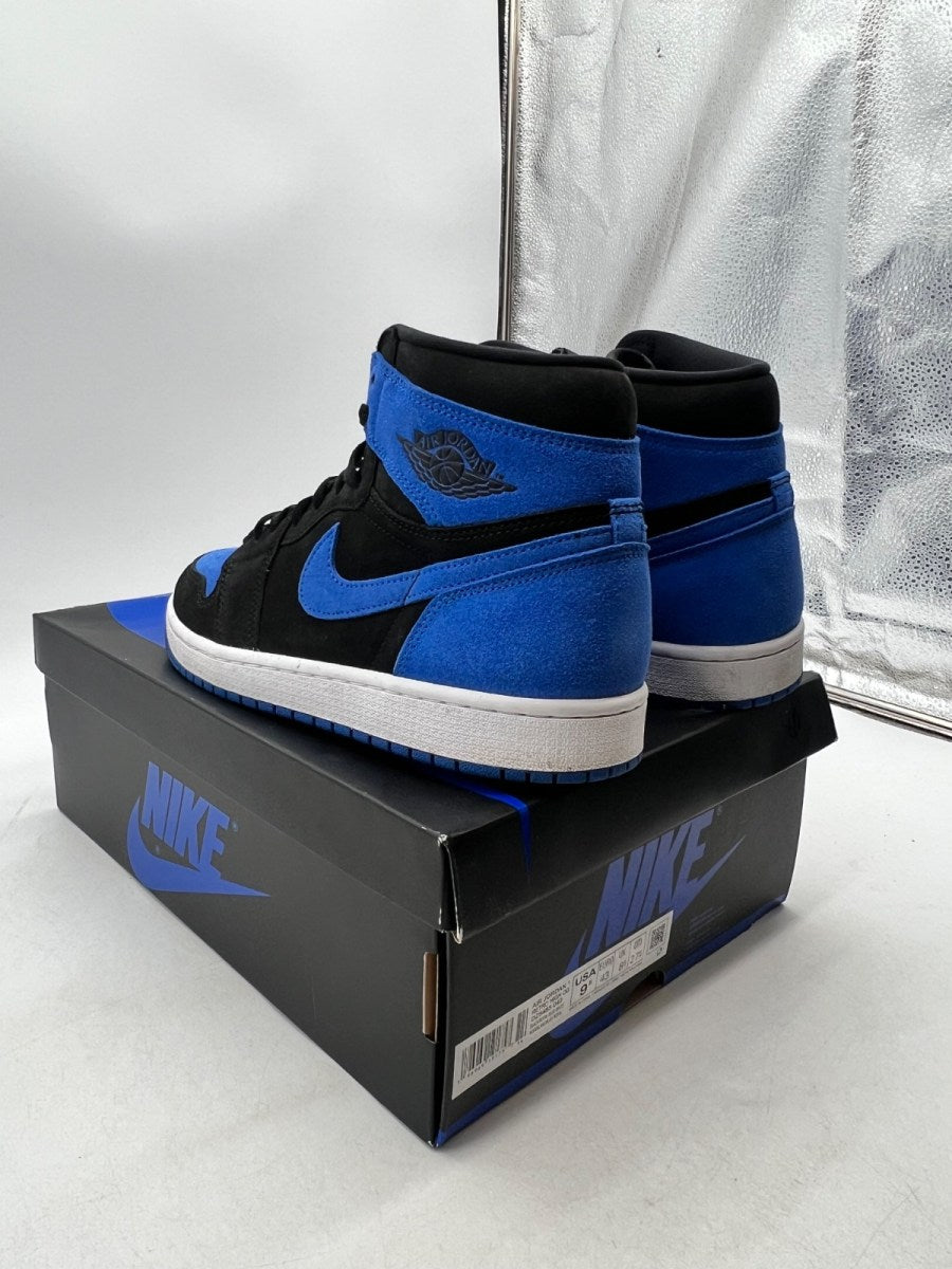 Jordan 1 Retro High OG Royal Reimagined 9.5 (Lightly Worn Pre-Owned)JordanBlack/Royal Blue/White - Image 5