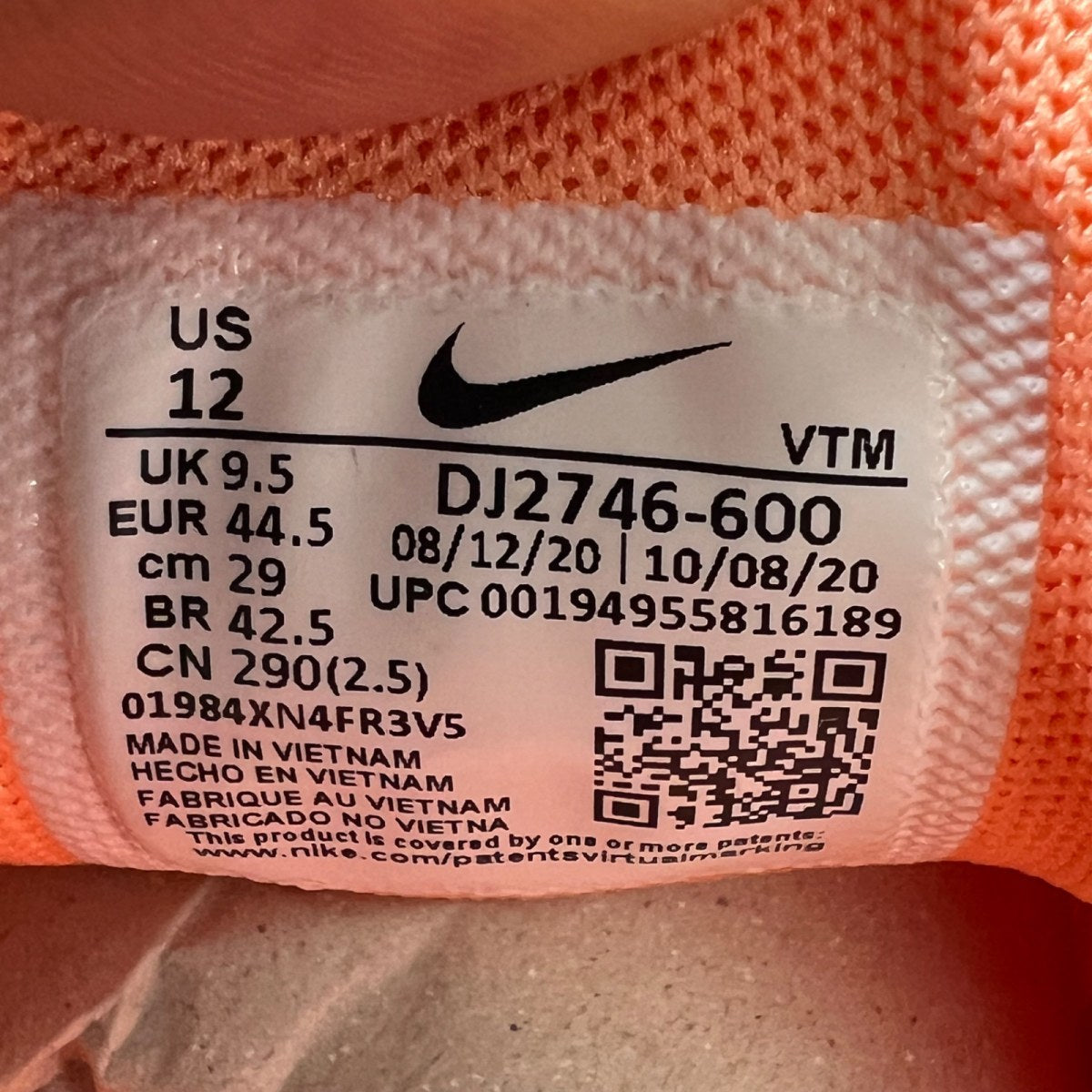 Nike Air Max 270 Crimson Bliss (Women's) (Size 12W) - Image 7