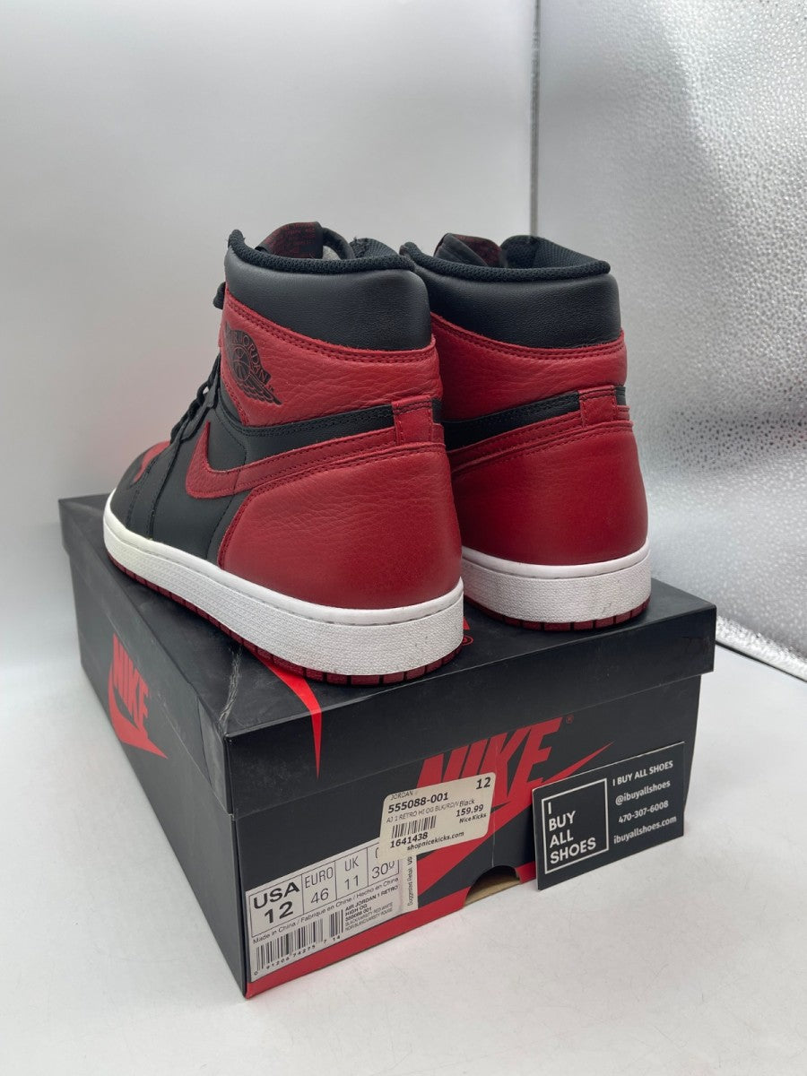 Jordan 1 Retro High Bred Banned (2016) 12 (Moderately Worn Pre-Owned) - Image 4