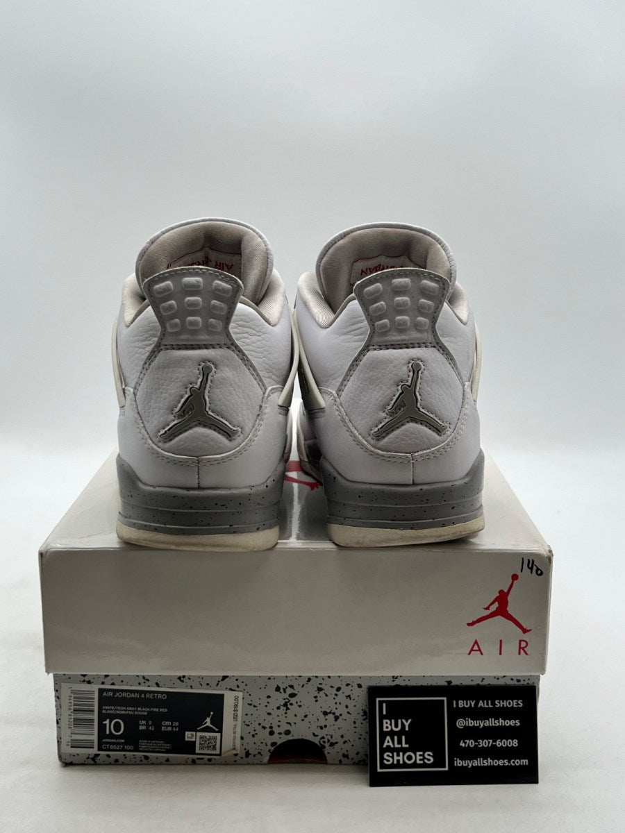 Jordan 4 Retro White Oreo (2021) 10 (Moderately Worn Pre-Owned) - Image 3