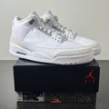 Jordan 3 Retro Pure Money (2025) 11 (Lightly Worn Pre-Owned)JordanWhite/White/Metallic Silver - Image 1
