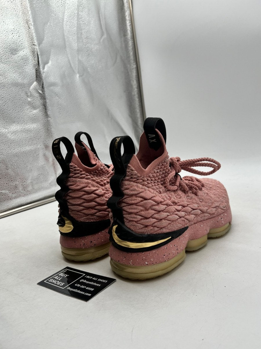 Nike LeBron 15 Rust Pink (GS) 6Y (Lightly Worn Pre-Owned) - Image 3