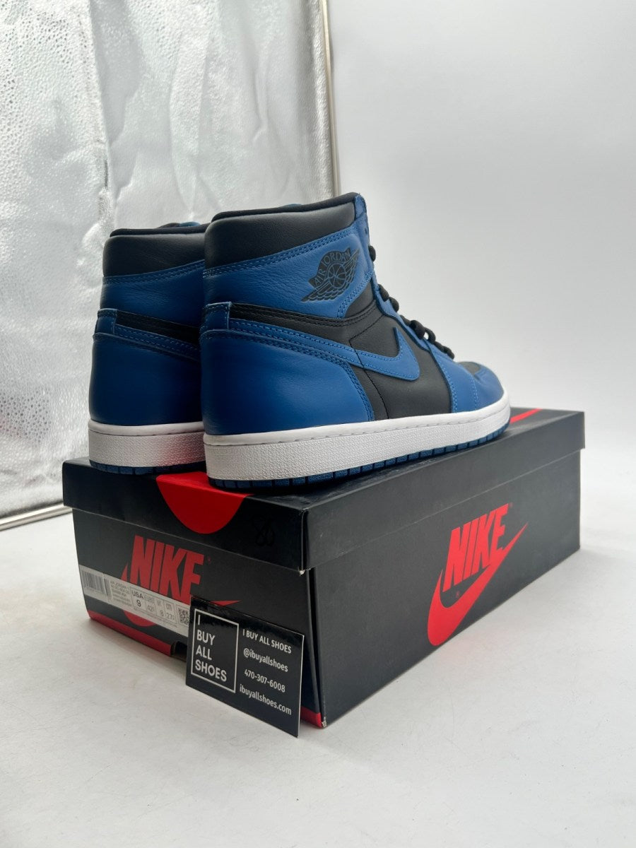 Jordan 1 Retro High OG Dark Marina Blue 9 (Lightly Worn Pre-Owned) - Image 5