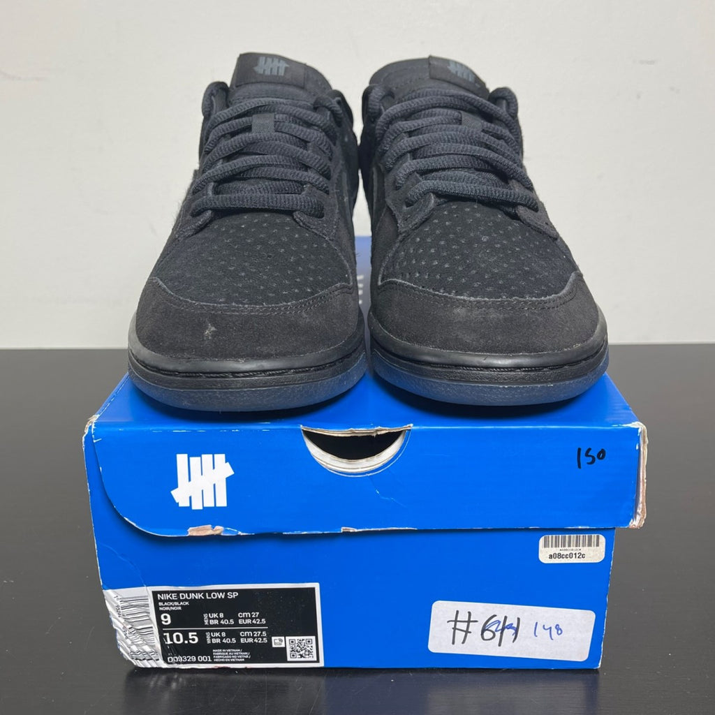 Nike Dunk Low SP Undefeated 5 On It Black 9 (Moderately Worn Pre-Owned)NikeBlack/Black - Image 2