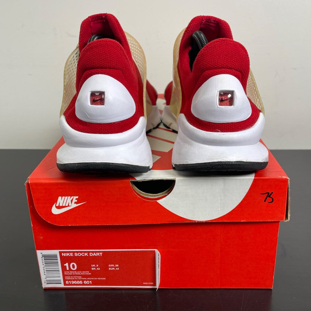 Nike Sock Dart Gym Red 10 (Moderately Worn Pre-Owned)NikeGym Red/White - Image 4