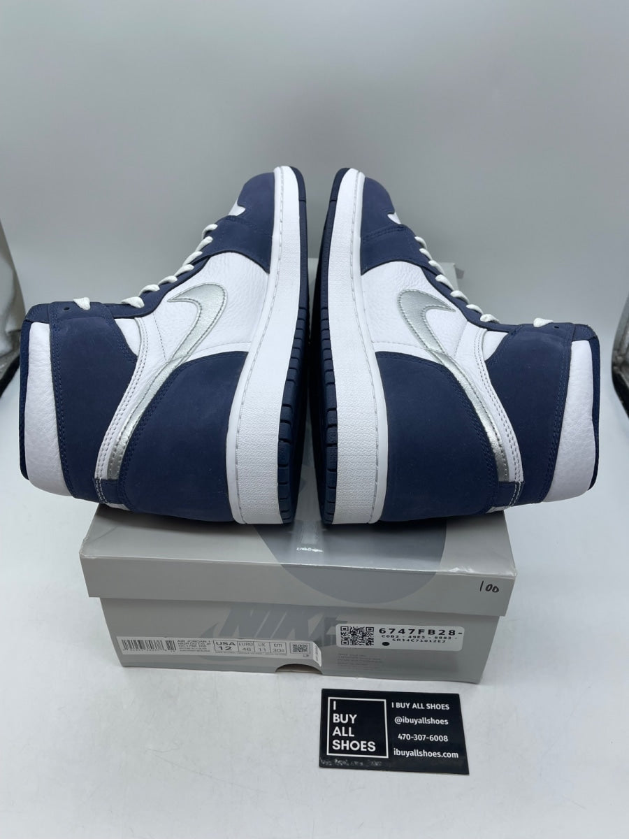 Jordan 1 Retro High CO.JP Midnight Navy (2020) 12 (Moderately Worn Pre-Owned) - Image 6