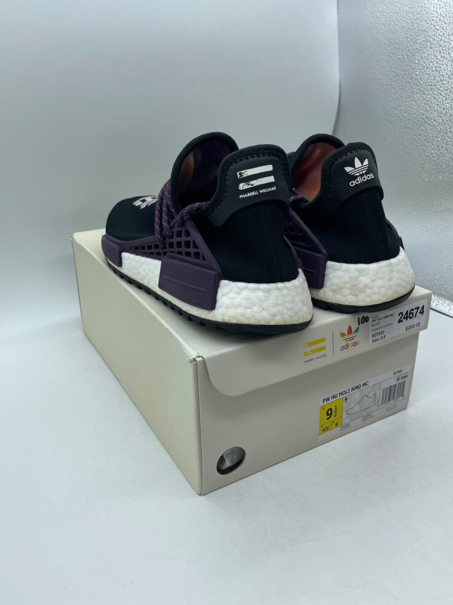 adidas Human Race NMD Pharrell Holi Festival (Core Black) 9.5 (Moderately Worn Pre-Owned)adidasCore Black/Deepest Purple/Core Black - Image 4