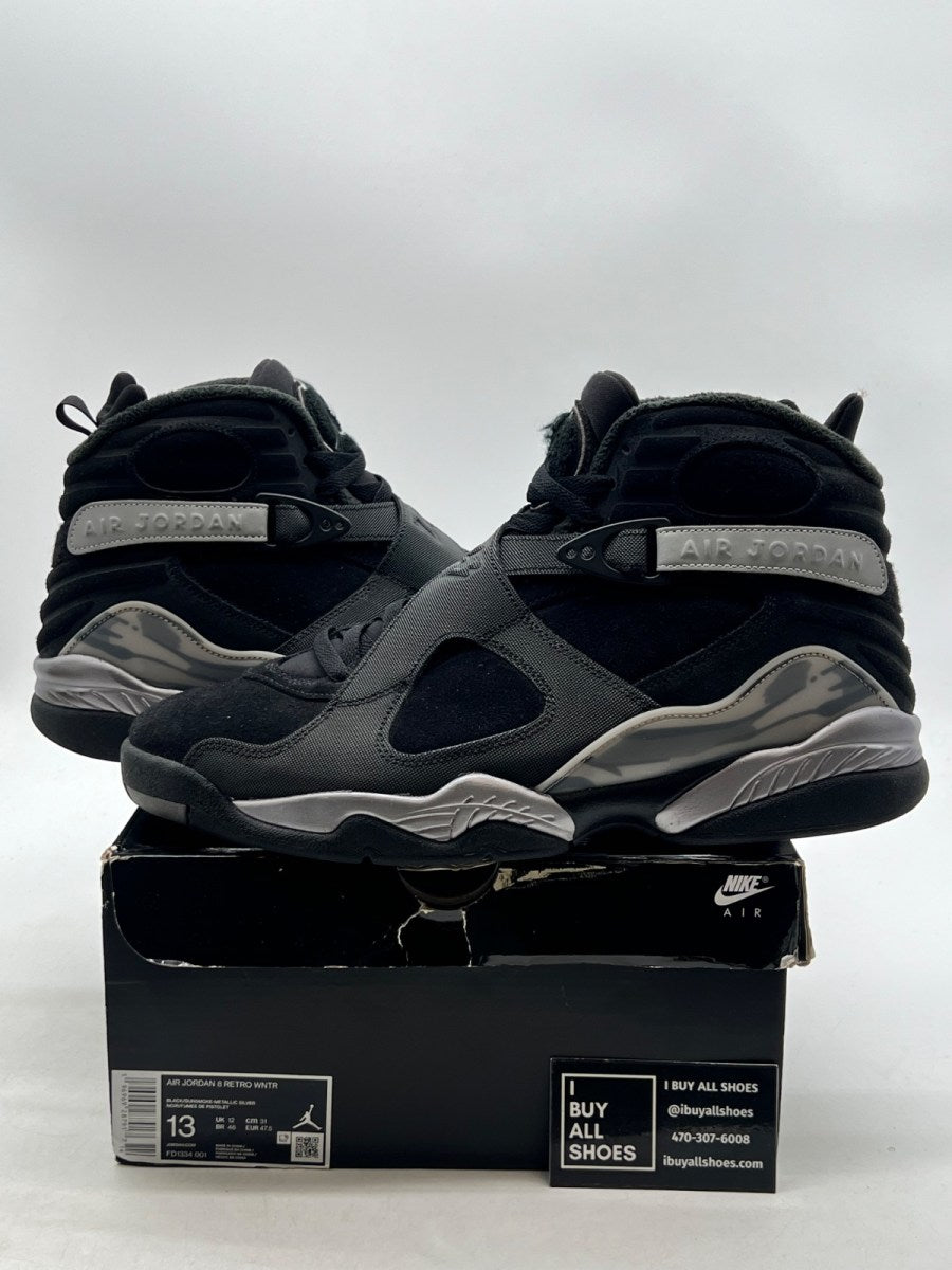 Jordan 8 Retro Winterized Gunsmoke 13 (Lightly Worn Pre-Owned) - Image 1