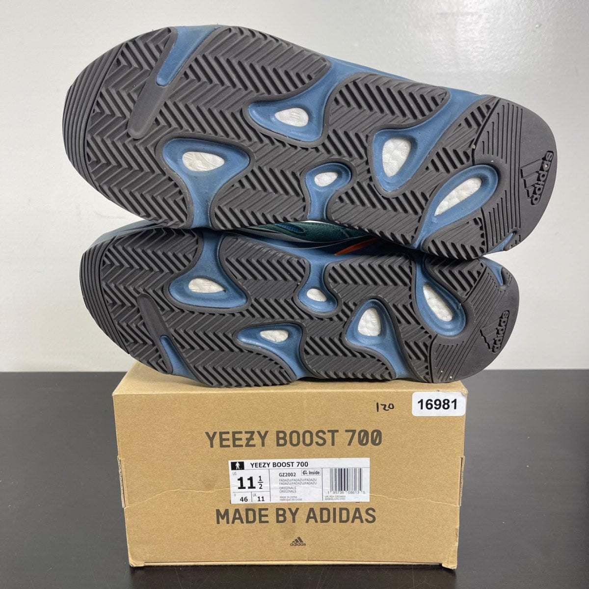 adidas Yeezy Boost 700 Faded Azure 11.5 (Moderately Worn Pre-Owned)adidasFaded Azure/Faded Azure/Faded Azure - Image 5
