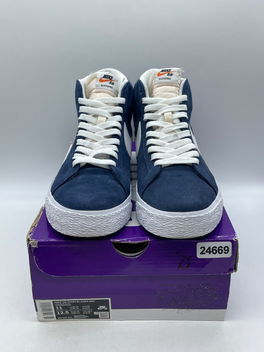 Nike Zoom Blazer Mid SB 'Navy' 11 (Moderately Worn Pre-Owned)Nike - Image 2