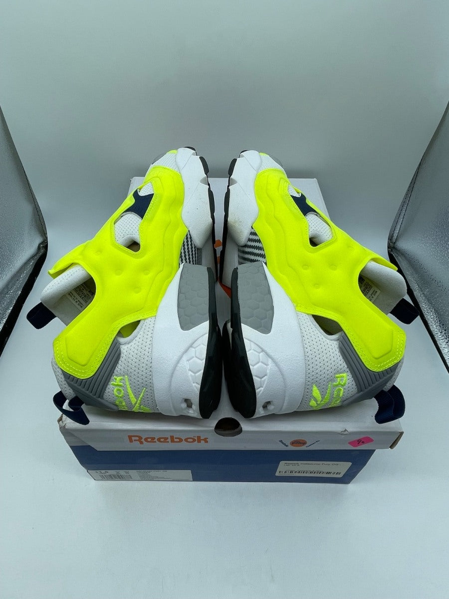 Reebok Instapump Fury OG Solar Yellow 11.5 (Moderately Worn Pre-Owned)ReebokSolar Yellow/White/Collegiate Navy - Image 6
