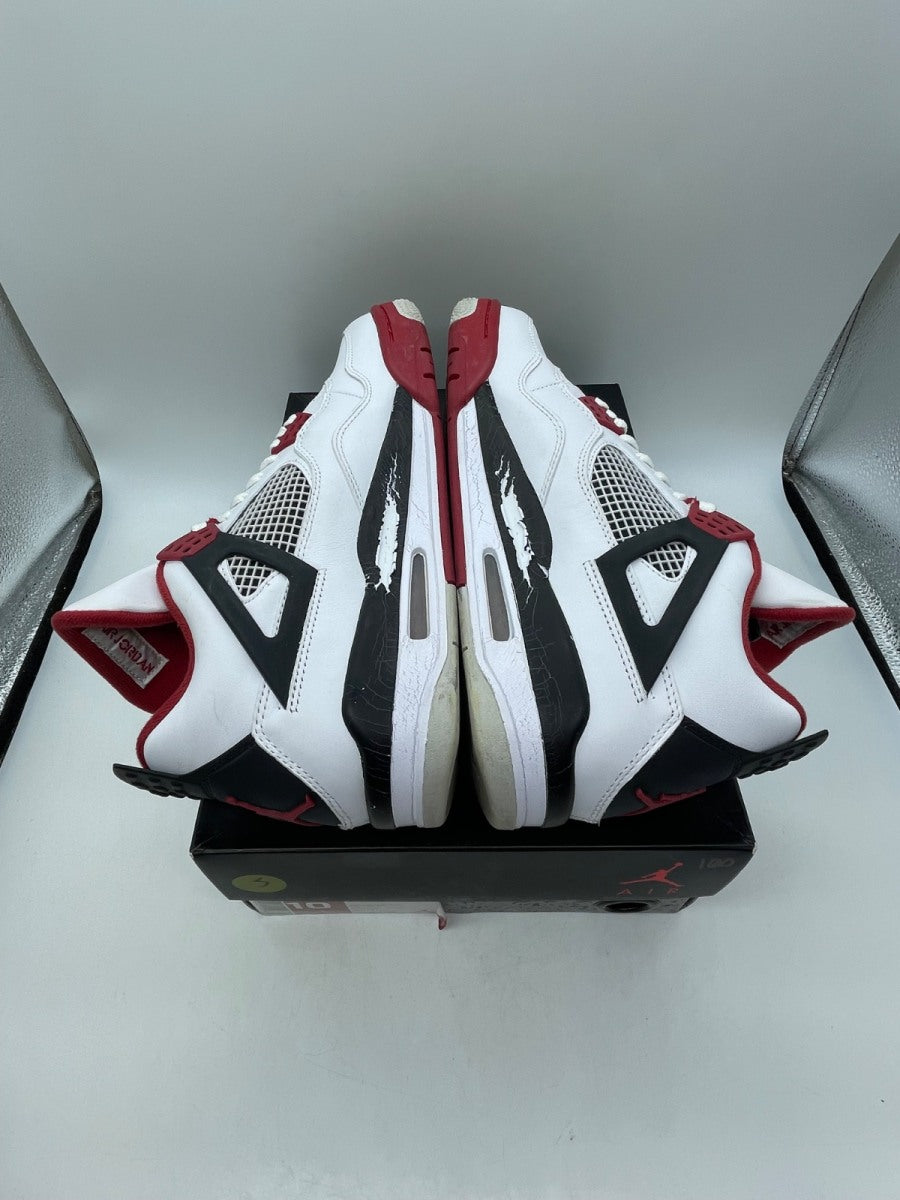 Jordan 4 Retro Fire Red (2012) 10 (Moderately Worn Pre-Owned)JordanWhite/Varsity Red-Black - Image 6