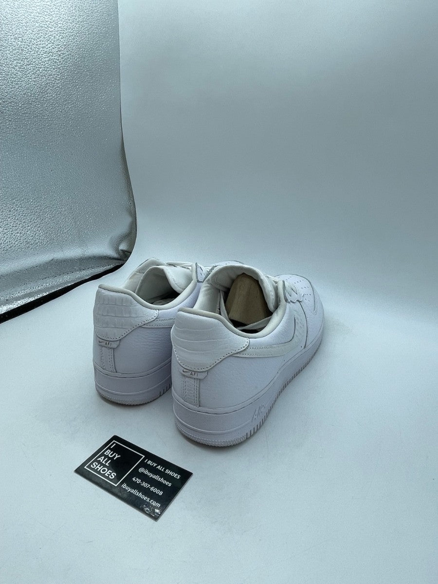 Nike Air Force 1 Low '07 Craft Quadruple White 13 (Moderately Worn Pre-Owned) - Image 5