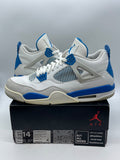 Jordan 4 Retro Military Blue (2012) 14 (Heavily Worn Pre-Owned) - Image 1