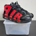 Nike Air More Uptempo 96 Alternates Split Black Varsity Red 11.5 (Moderately Worn Pre-Owned)NikeBlack/University Red-White - Image 1
