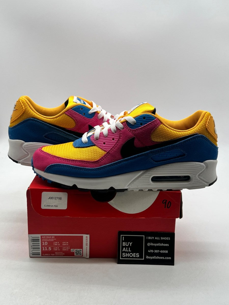 Nike Air Max 90 Multicolor Suede 10 (Lightly Worn Pre-Owned) - Image 1