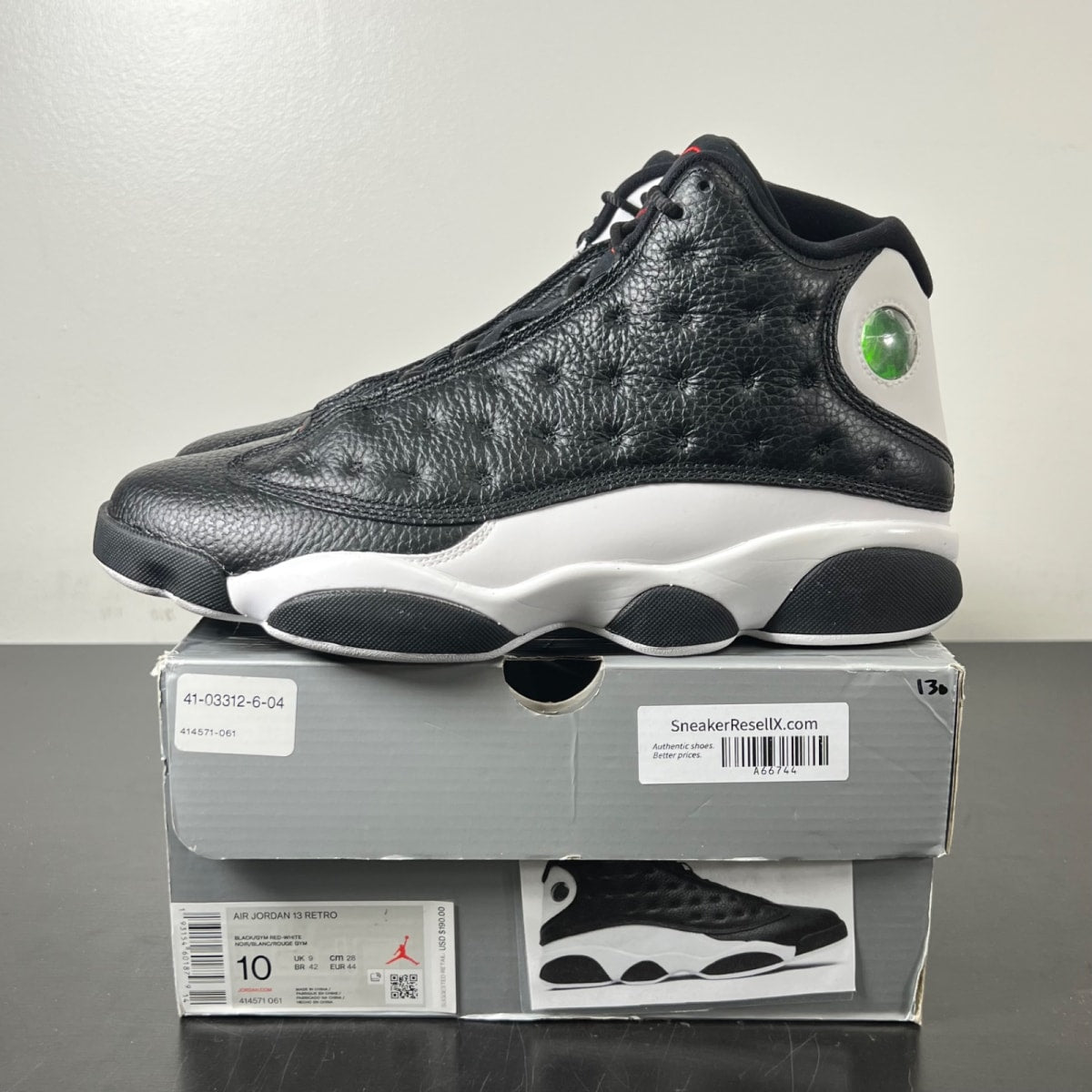 Jordan 13 Retro Reverse He Got Game 10 (Lightly Worn Pre-Owned)JordanBlack/Gym Red-White - Image 3