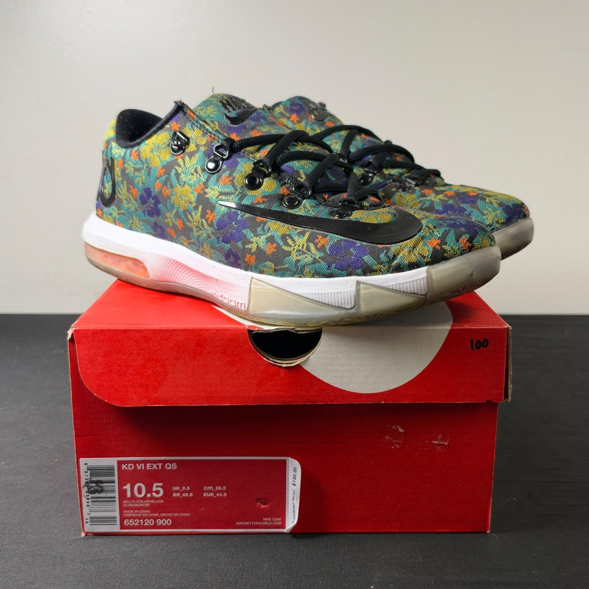 Nike KD 6 EXT Floral (Size 10.5) - Image 1