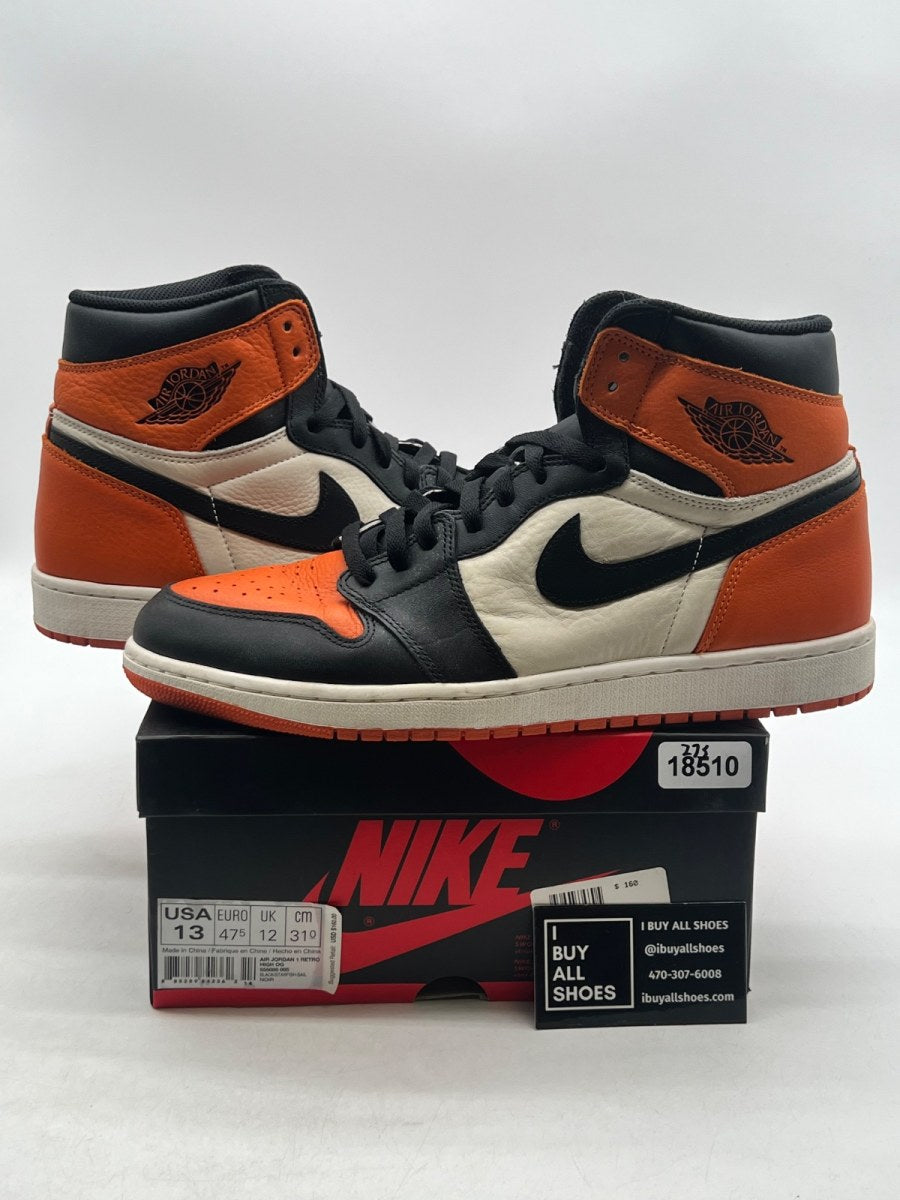 Jordan 1 Retro Shattered Backboard 13 (Lightly Worn Pre-Owned) - Image 1