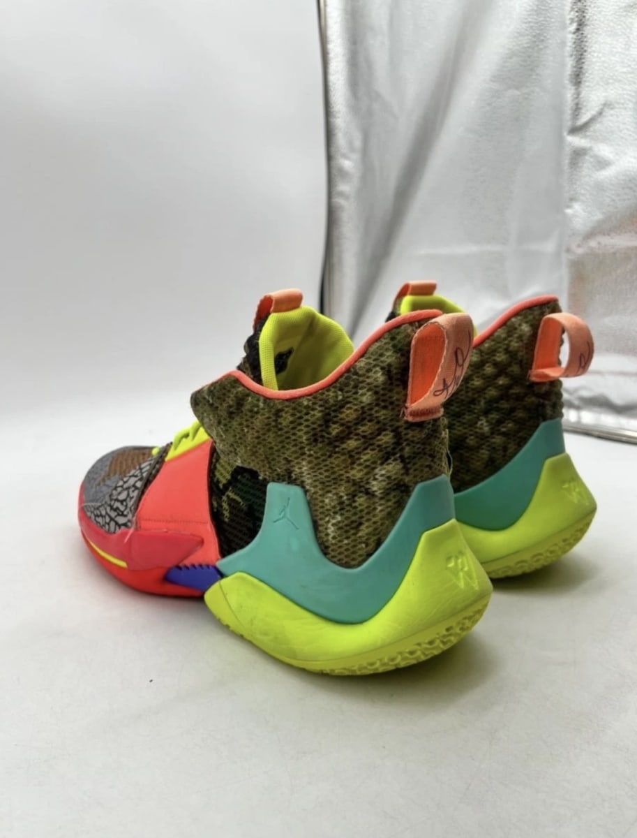Jordan Zer0.2 SP Why Not? 11.5 (Lightly Worn Pre-Owned)JordanCamo Green/Volt/Infrared/Hyper Turquoise - Image 4