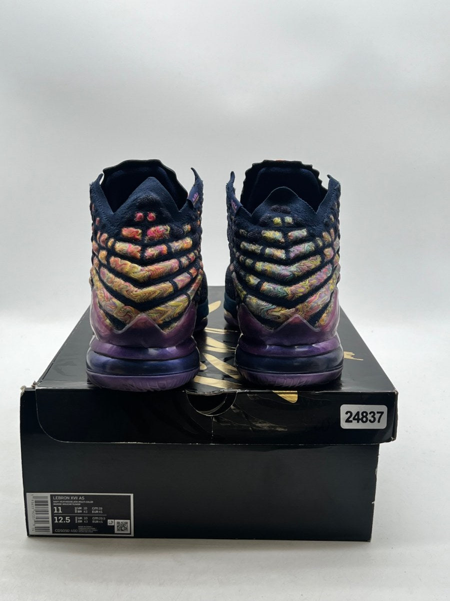 Nike LeBron 17 Monstars 11 (Lightly Worn Pre-Owned)NikeNavy Heather/Multi-Color-Black - Image 5