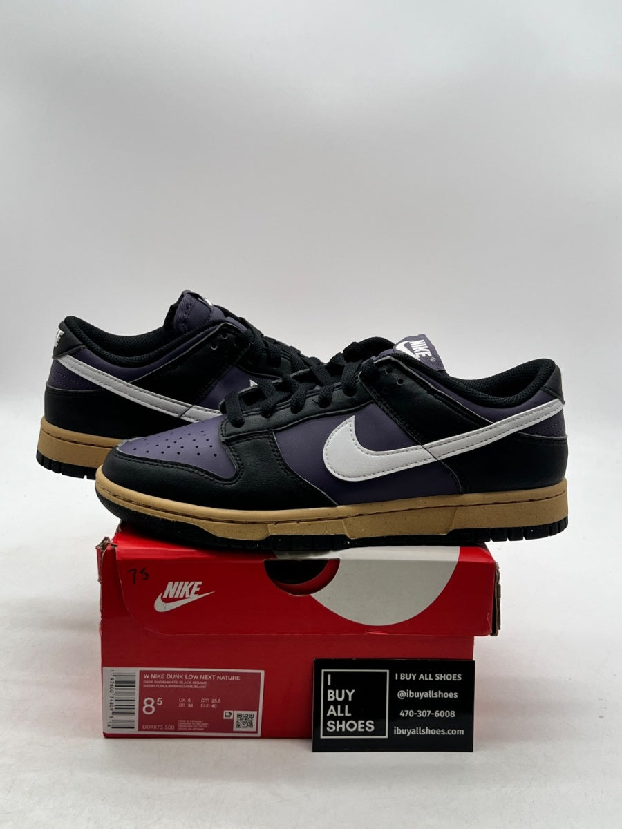 Nike Dunk Low Next Nature Dark Raisin (Women's) 8.5W (Lightly Worn Pre-Owned) - Image 1