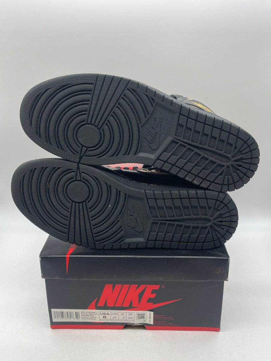 Jordan 1 Retro High Black Metallic Gold (2020) 8 (Moderately Worn Pre-Owned)JordanBlack/Black-Metallic Gold - Image 7
