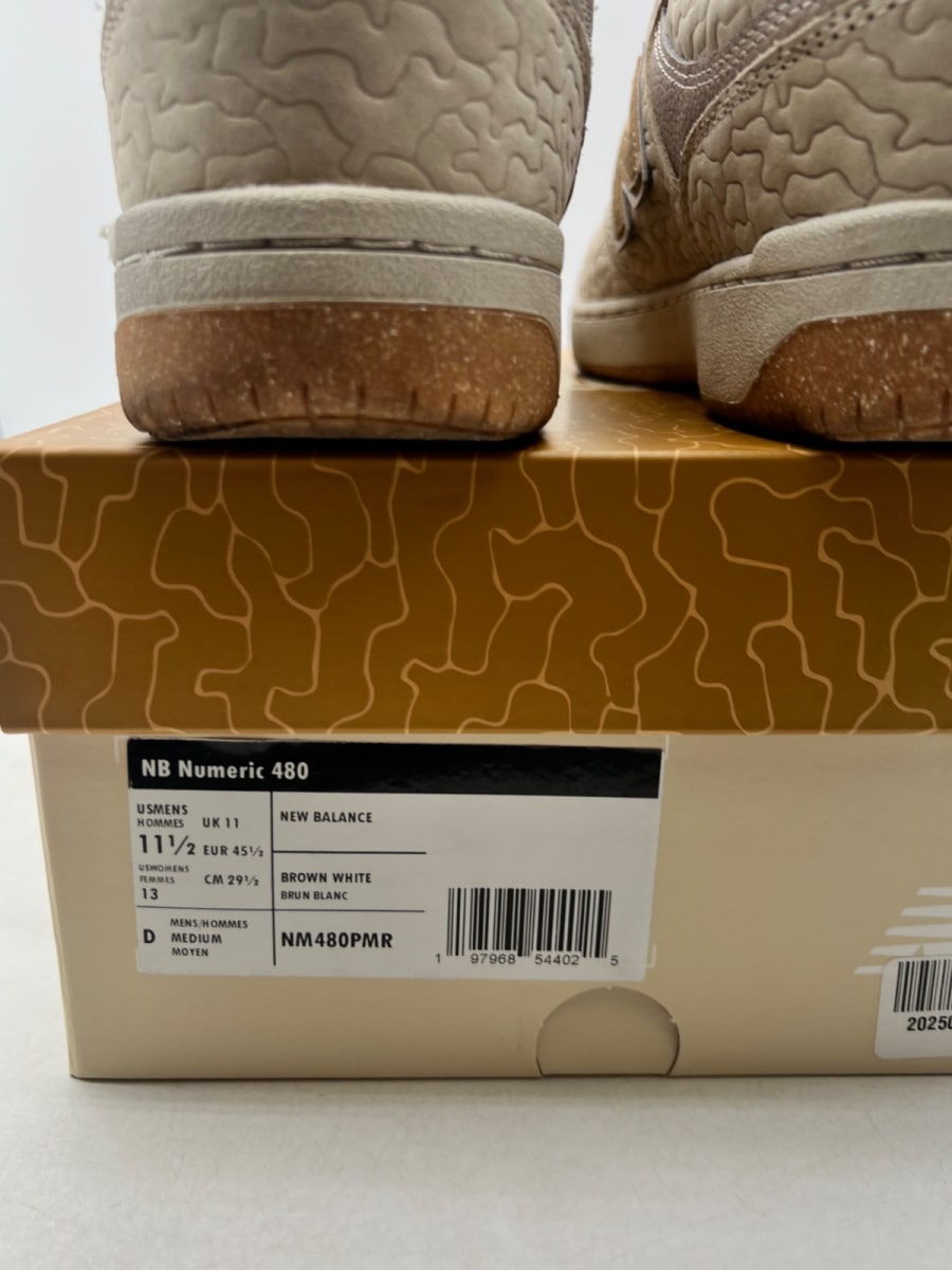 New Balance Numeric 480 Premier Morel Mushroom 11.5 (Lightly Worn Pre-Owned)New BalanceCream/Tan - Image 4
